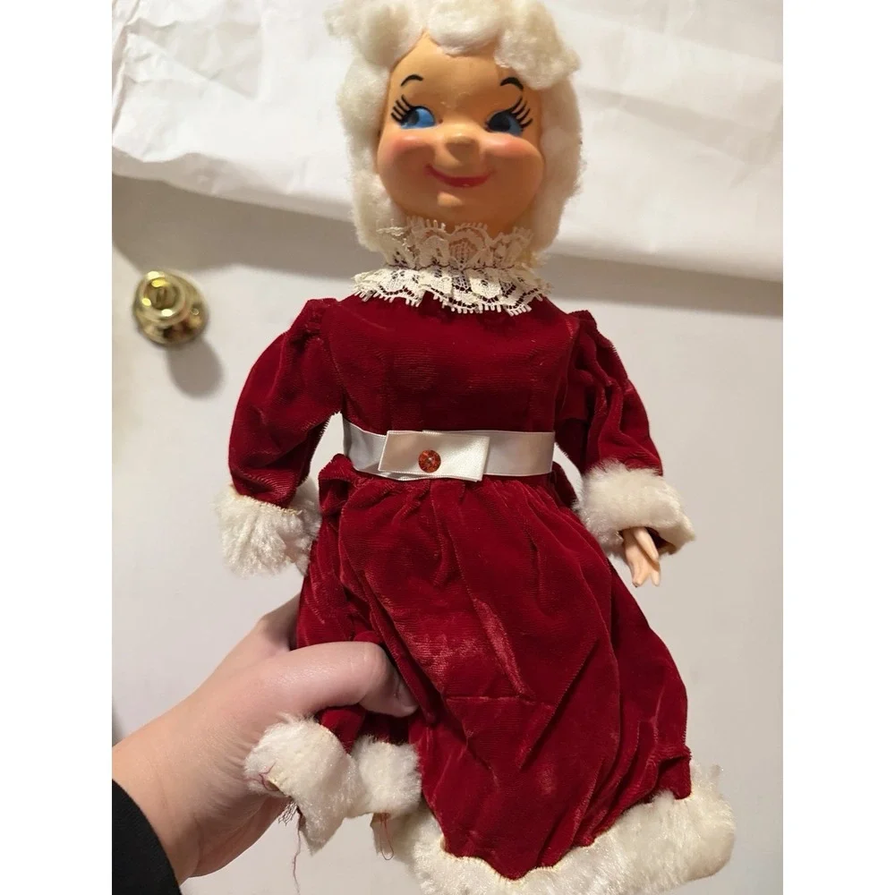 Soap Bottle Mrs Clause Plastic Face Christmas Decor Handmade